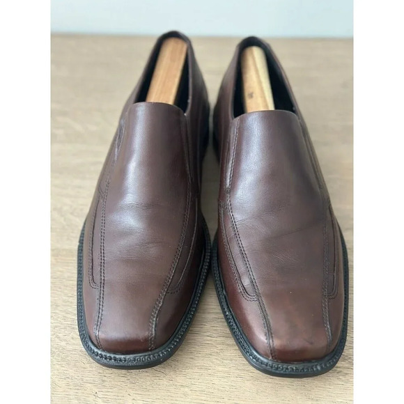 Bostonian Men's Size 11.5 Leather Slip On Loafer Brown Comfort - Picture 3 of 7